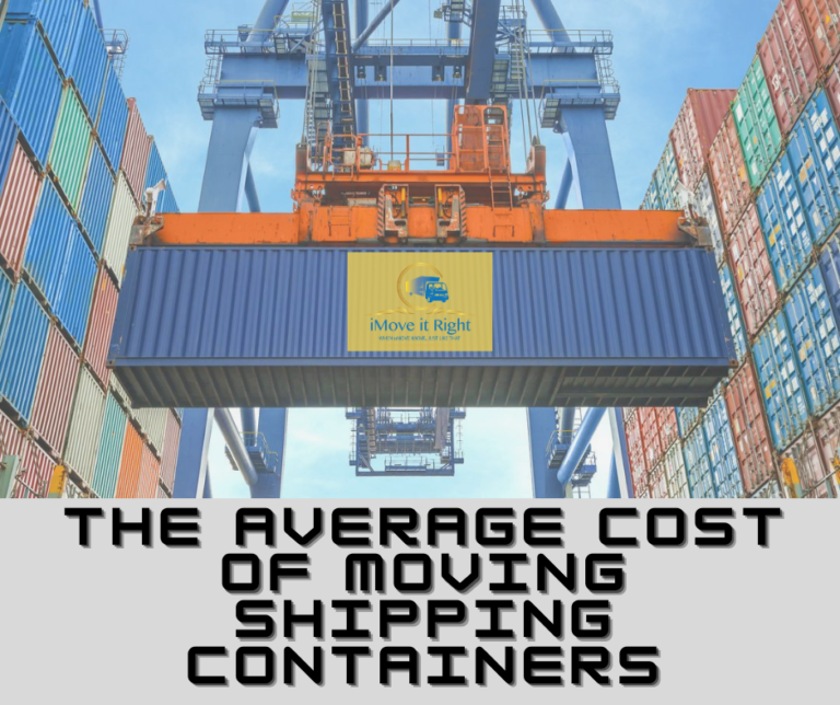 What is the average cost of moving shipping containers? - iMove it Right